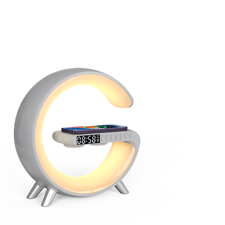 Светодиодная лампа с зарядным устройством для беспроводного телефона, динамиком и будильником Užsisakykite Trendai.lt 5