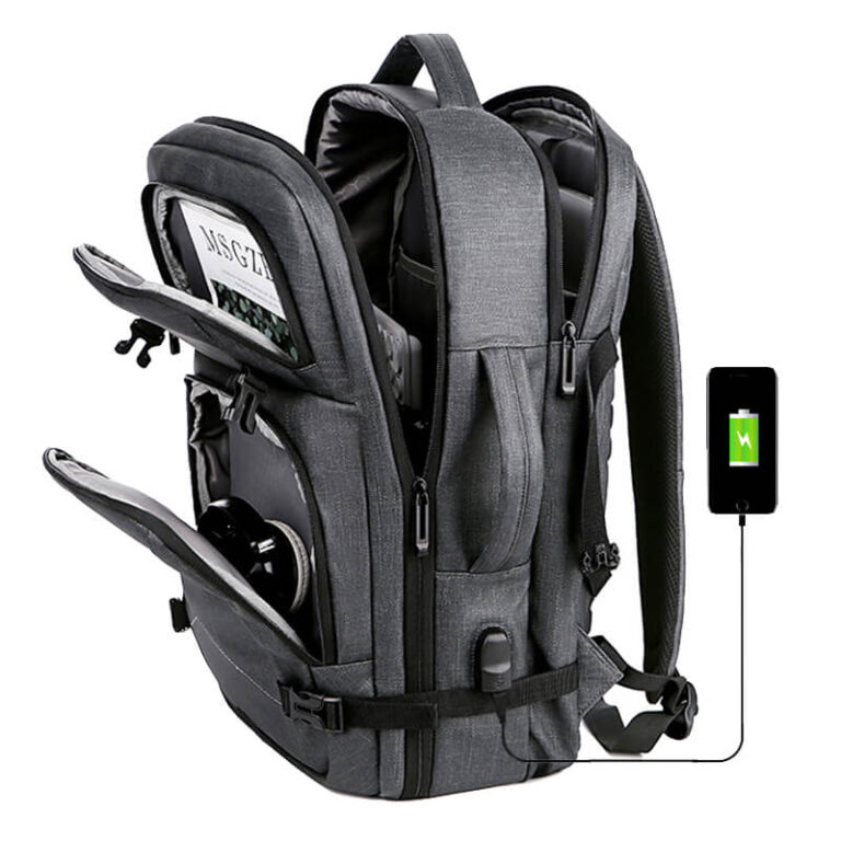 Многофункциональный водонепроницаемый рюкзак с USB-подключением. Užsisakykite Trendai.lt 4