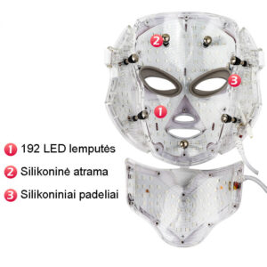Светодиодная маска для фотонной светотерапии для лица и шеи Užsisakykite Trendai.lt 25