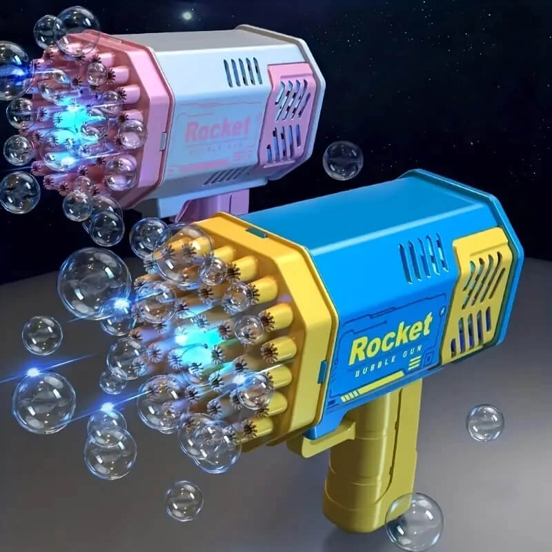Электрический автоматический пузырьковый пистолет, пузырьковая машина для детской ракеты-базуки Užsisakykite Trendai.lt