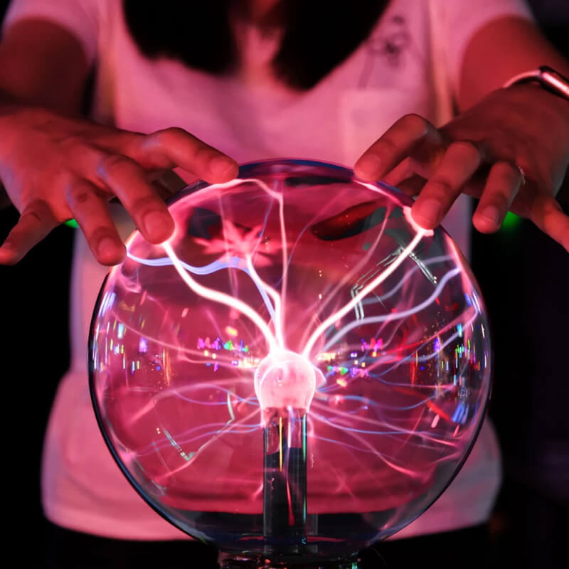 Волшебная плазменная лампа в стекле с молнией – физический эксперимент даже 20 см Užsisakykite Trendai.lt