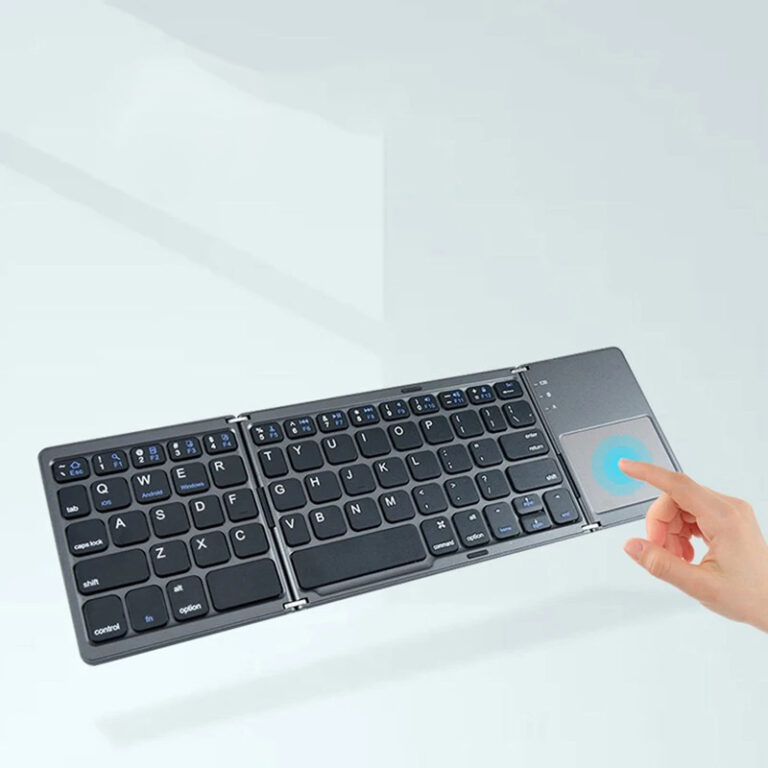 Мини складная беспроводная клавиатура с сенсорной поверхностью Užsisakykite Trendai.lt 8