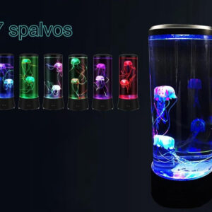 Портативная ночная светодиодная настольная лампа с имитацией медузы Užsisakykite Trendai.lt 15
