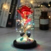 Светящаяся роза в стеклянной декоративной лампе Užsisakykite Trendai.lt 53