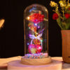 Светящаяся роза в стеклянной декоративной лампе Užsisakykite Trendai.lt 59