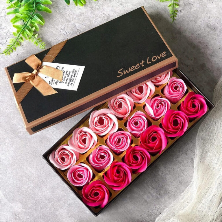 Ароматные мыльные розы в роскошной коробке 18 шт. Užsisakykite Trendai.lt 4